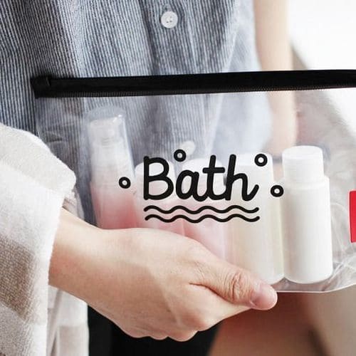 Bath PVC Travel Cosmetic Pouch, Women Transparent Cosmetic Bag, Clear Swimming Bag, Bathroom Wash Bag, Outdoor Camping Makeup Storage Bag, Multifunctional Toiletry Wash Pouch Bath PVC Travel Cosmetic Pouch, Women Transparent Cosmetic Bag, Clear Swimming Bag, Bathroom Wash Bag, Outdoor Camping Makeup Storage Bag, Multifunctional Toiletry Wash Pouch